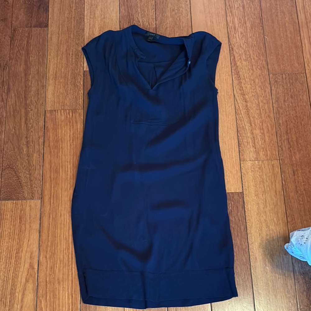 J Crew Navy Blue Sleeveless Dress